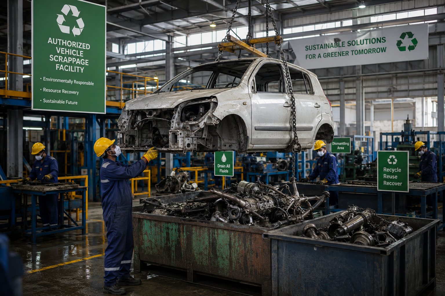 Nitin Gadkari inaugurates Tata Motor's vehicle scrapping facility ReWiRe